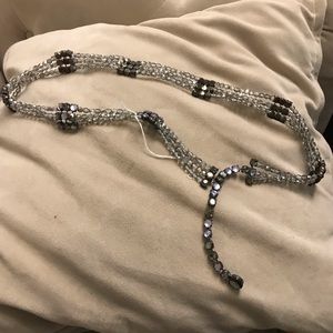 Glass and rhinestone belt